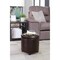 Convenience Concepts Designs4Comfort Round Accent Storage Ottoman, Espresso